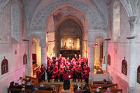 La chorale Crèche n'Do dans l'église de Mazières